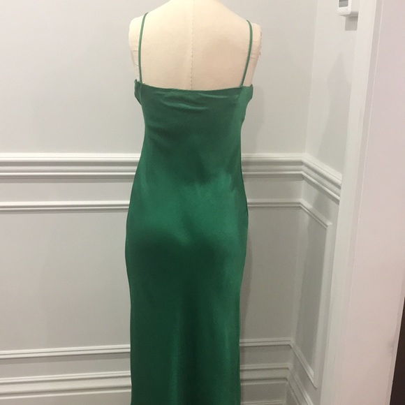 ZARA slip dress - emerald green size small - Picture 4 of 5